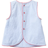 COPENHAGEN COLORS Sky Blue W Cream Stripe Seersucker Deco Sett