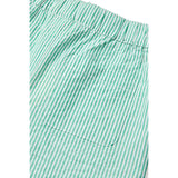 COPENHAGEN COLORS Sharp Green W Cream Stripe Seersucker Byxor
