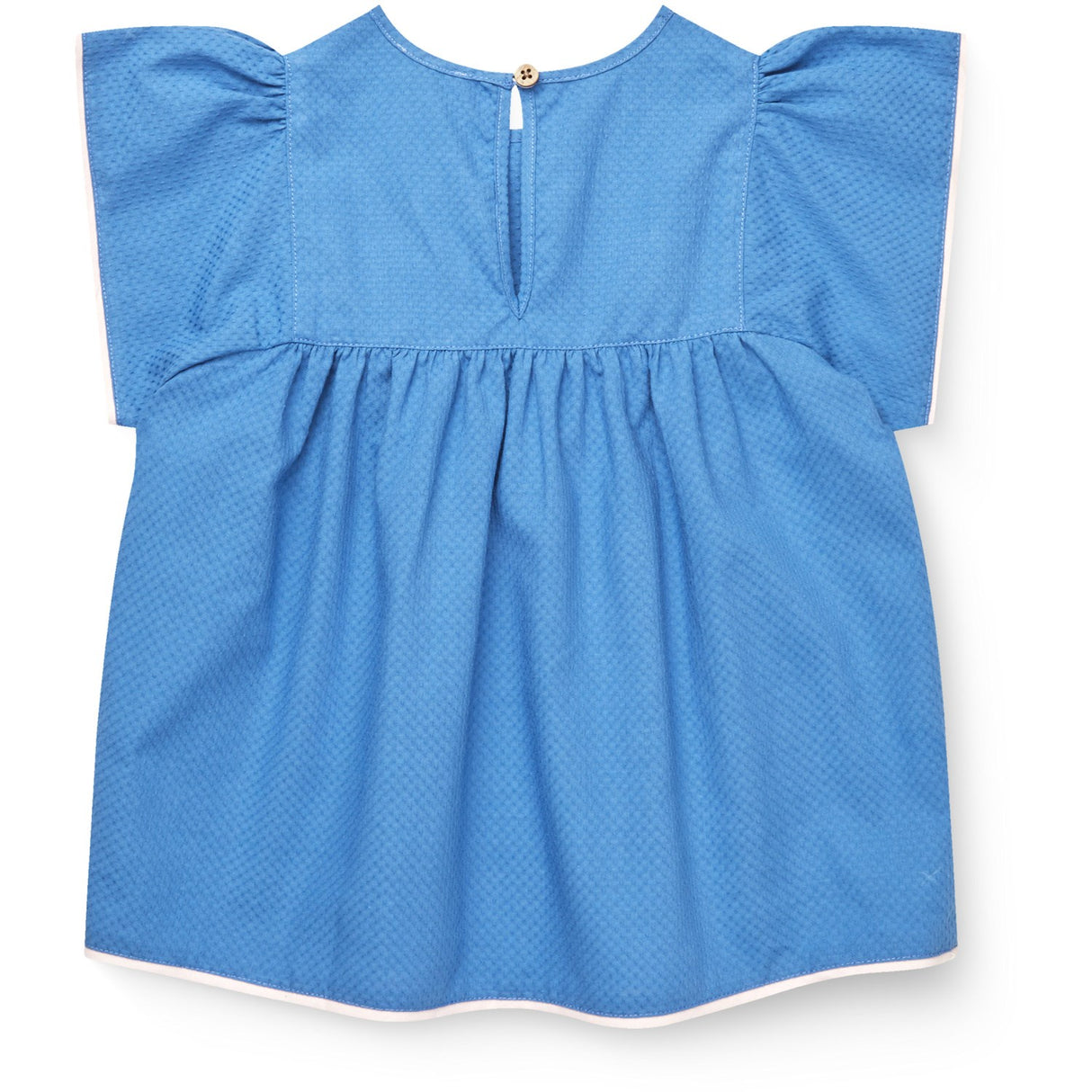 COPENHAGEN COLORS Ocean Blue Comb. Blus W. Contrast Piping