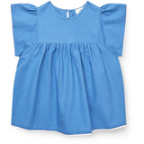 COPENHAGEN COLORS Ocean Blue Comb. Blus W. Contrast Piping
