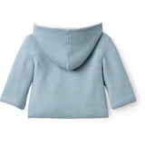 COPENHAGEN COLORS Dusty Blue W Cream Bomull Baby Jacka W. Huva