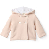 COPENHAGEN COLORS Soft Pink W Cream Bomull Baby Jacka W. Huva