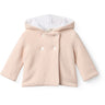 COPENHAGEN COLORS Soft Pink W Cream Bomull Baby Jacka W. Huva