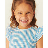 COPENHAGEN COLORS Blue Houndstooth Mini Houndstooth Deco Sett