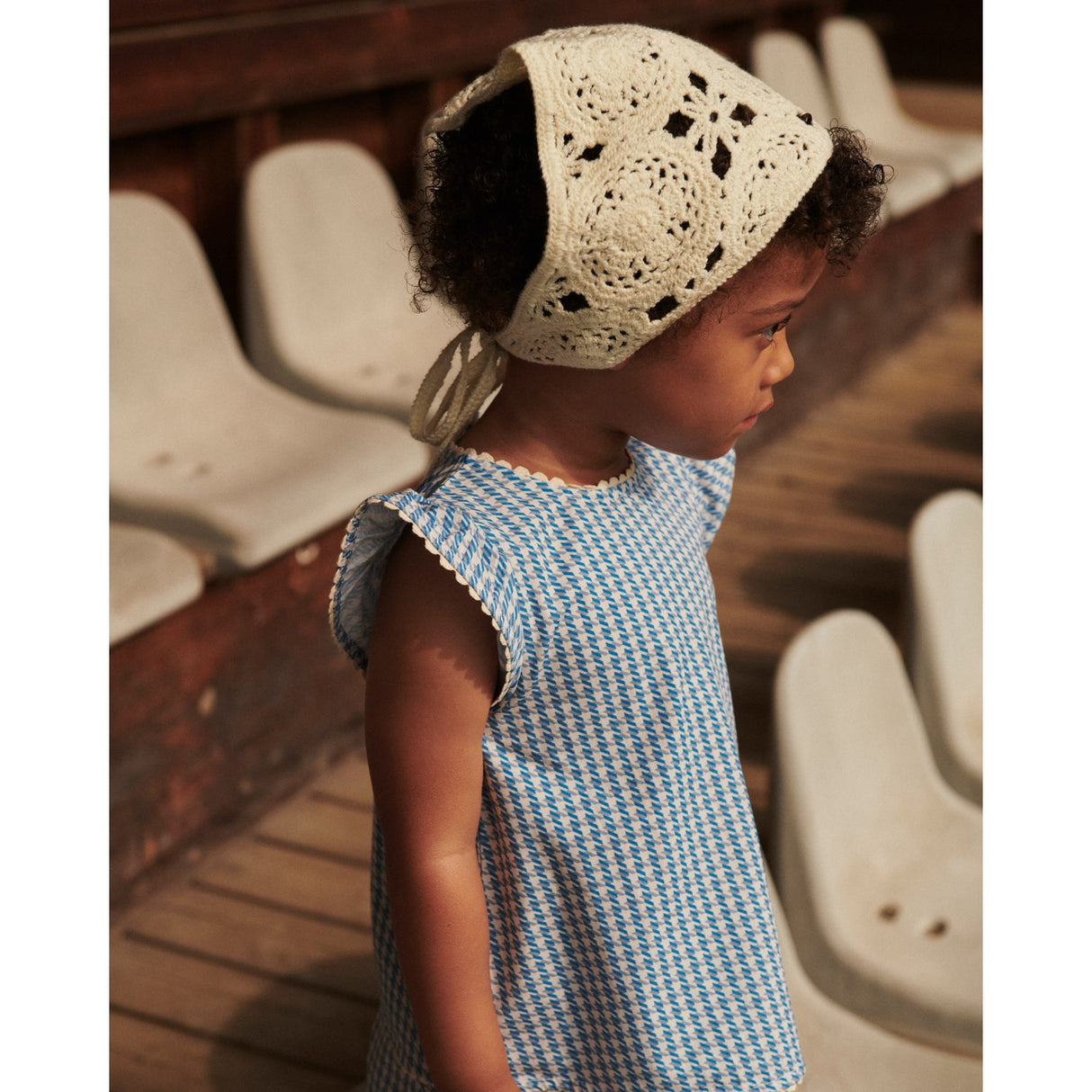 COPENHAGEN COLORS Blue Houndstooth Mini Houndstooth Deco Sett