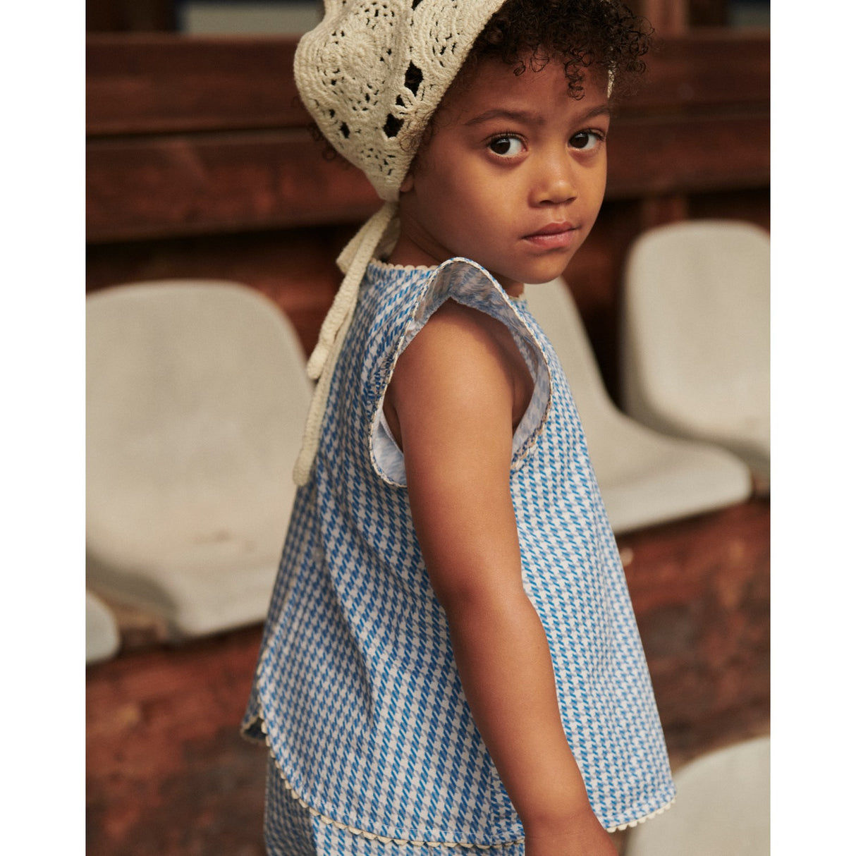 COPENHAGEN COLORS Blue Houndstooth Mini Houndstooth Deco Sett