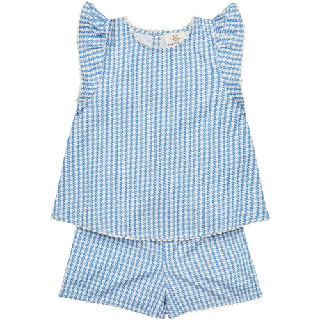 COPENHAGEN COLORS Blue Houndstooth Mini Houndstooth Deco Sett