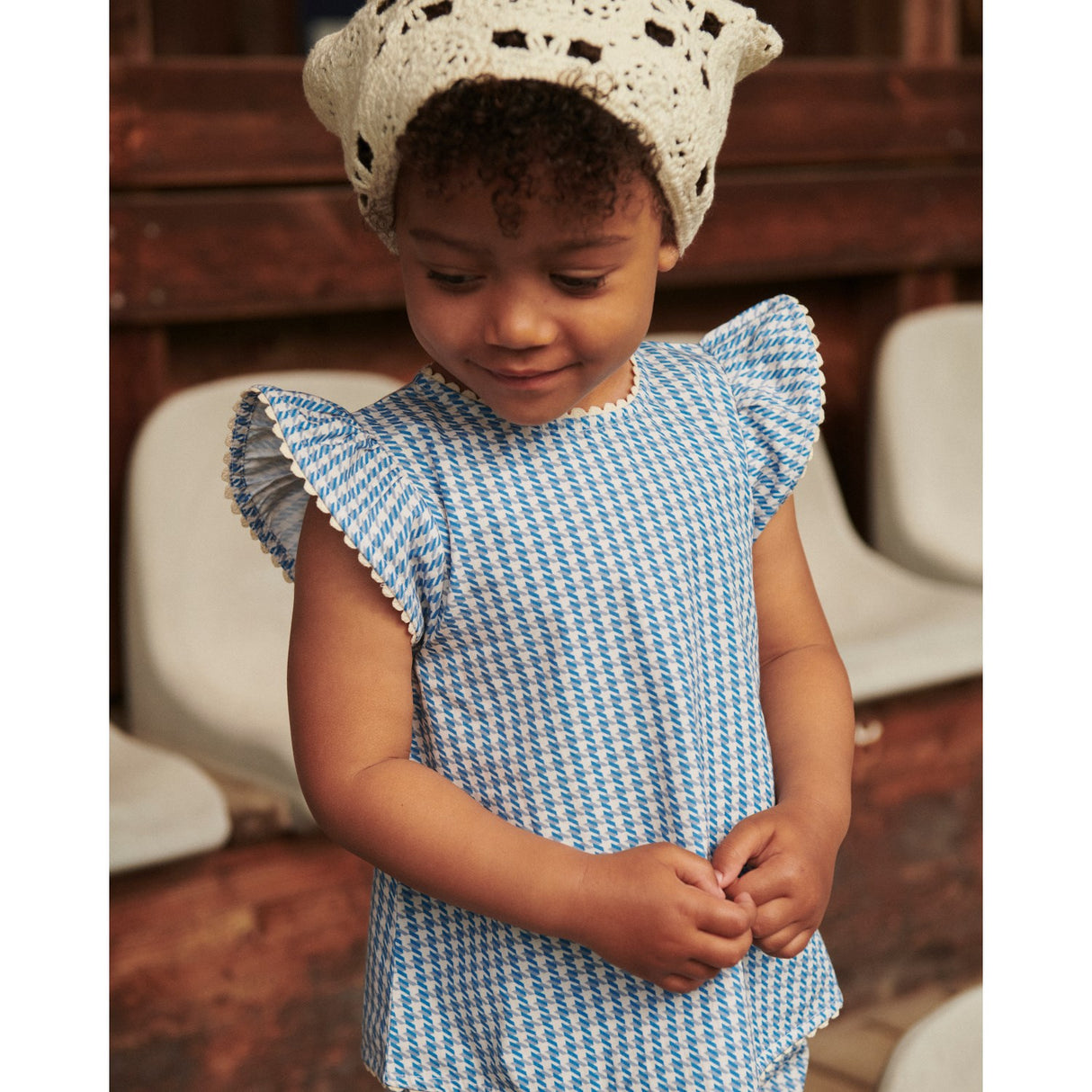 COPENHAGEN COLORS Blue Houndstooth Mini Houndstooth Deco Sett