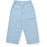 COPENHAGEN COLORS Blue Houndstooth Mini Houndstooth Byxor