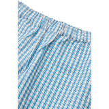 COPENHAGEN COLORS Blue Houndstooth Mini Houndstooth Byxor