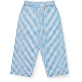 COPENHAGEN COLORS Blue Houndstooth Mini Houndstooth Byxor