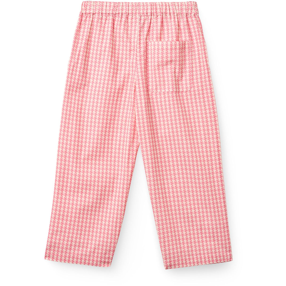 COPENHAGEN COLORS Pink Houndstooth Mini Houndstooth Byxor