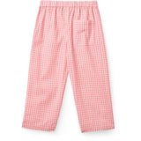 COPENHAGEN COLORS Pink Houndstooth Mini Houndstooth Byxor
