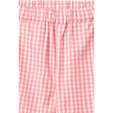 COPENHAGEN COLORS Pink Houndstooth Mini Houndstooth Byxor