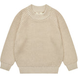 COPENHAGEN COLORS Sand Stickad Classic Rib Blus