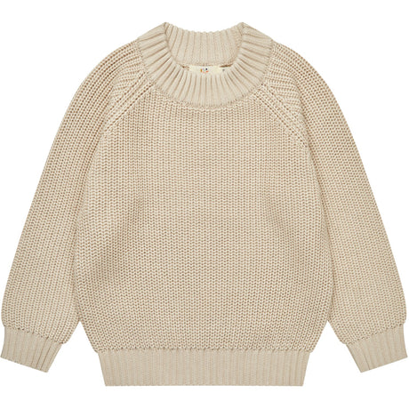 COPENHAGEN COLORS Sand Stickad Classic Rib Blus