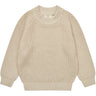 COPENHAGEN COLORS Sand Stickad Classic Rib Blus