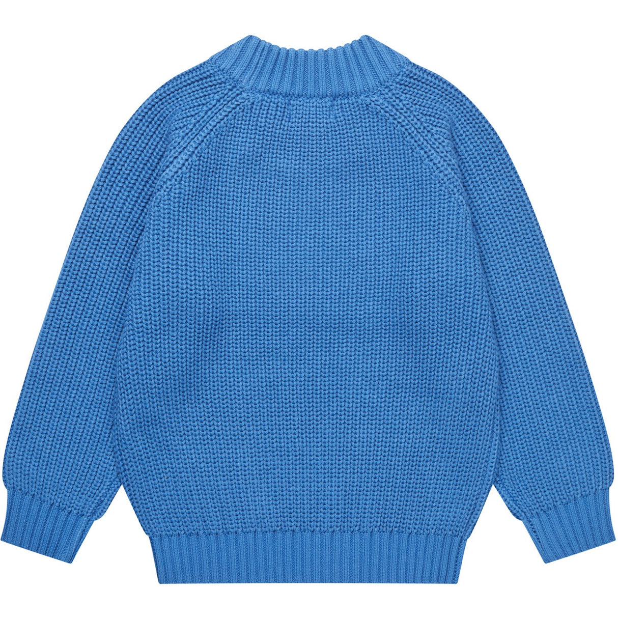 COPENHAGEN COLORS Sharp Blue Stickad Classic Rib Blus