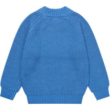 COPENHAGEN COLORS Sharp Blue Stickad Classic Rib Blus