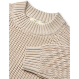 COPENHAGEN COLORS Sand Stickad Classic Rib Blus