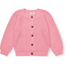 COPENHAGEN COLORS Pink Stickad Classic Rib Cardigan