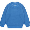 COPENHAGEN COLORS Sharp Blue Stickad Classic Rib Blus