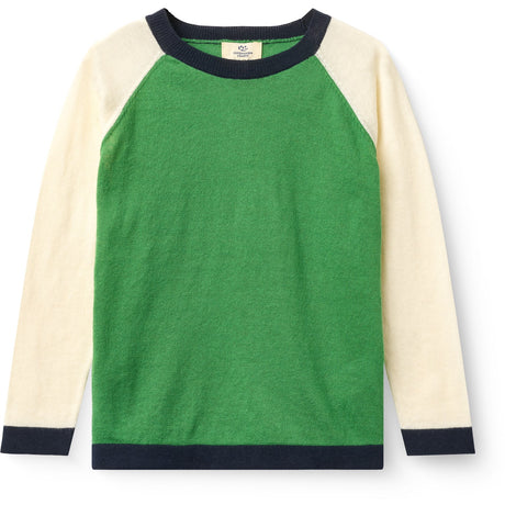 COPENHAGEN COLORS Sharp Green Comb. Light Stickad Färg Block Blus