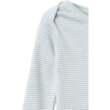 COPENHAGEN COLORS Dusty Blue/Cream Stripe Modal Full Body Romper
