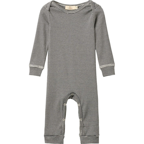 COPENHAGEN COLORS Navy/Cream Stripe Modal Full Body Romper