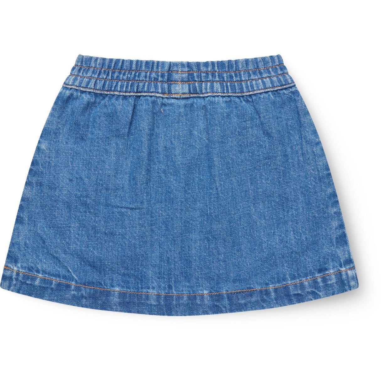 COPENHAGEN COLORS Indigo Blue Washed Organic Pocket Kjol