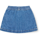 COPENHAGEN COLORS Indigo Blue Washed Organic Pocket Kjol