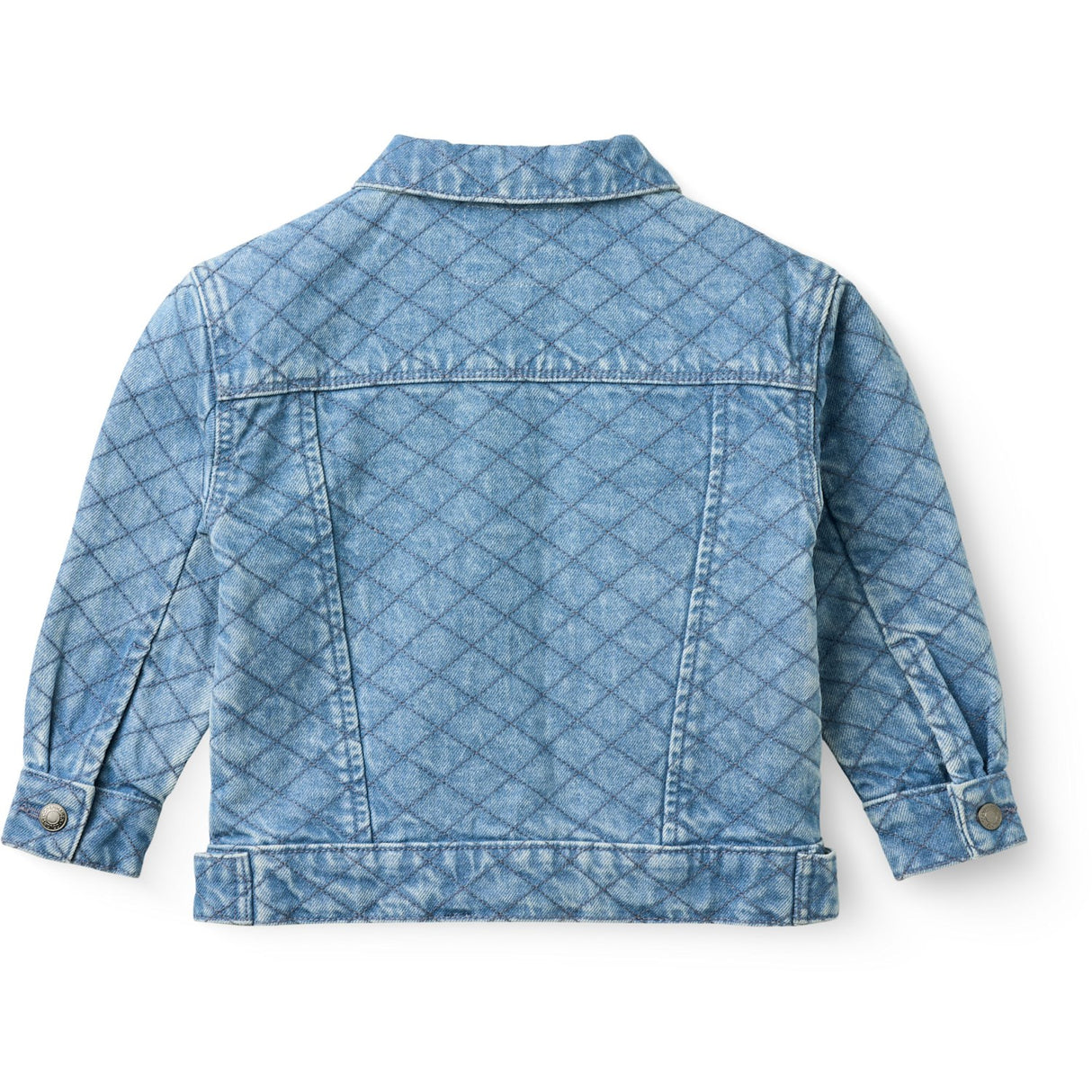 COPENHAGEN COLORS Lt. Washed Blue Quilt Organic Quiltad Denim Jacka