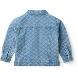 COPENHAGEN COLORS Lt. Washed Blue Quilt Organic Quiltad Denim Jacka