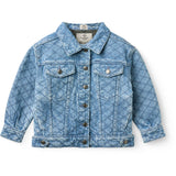 COPENHAGEN COLORS Lt. Washed Blue Quilt Organic Quiltad Denim Jacka