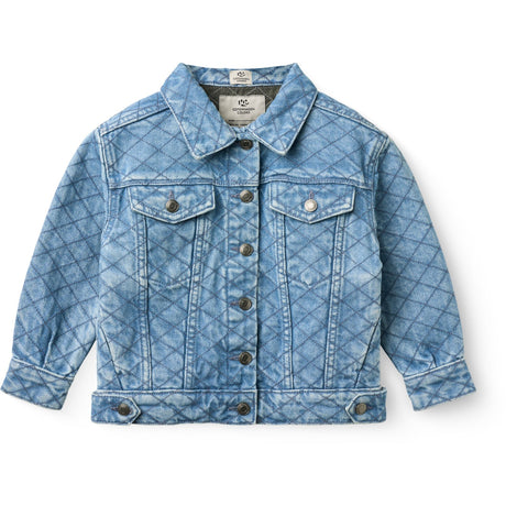 COPENHAGEN COLORS Lt. Washed Blue Quilt Organic Quiltad Denim Jacka