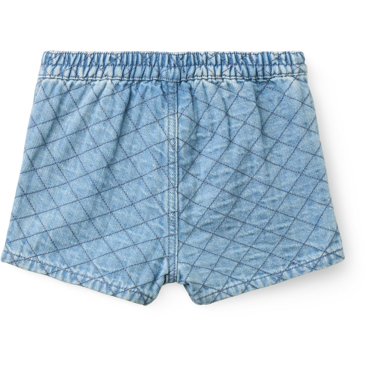 COPENHAGEN COLORS Lt. Washed Blue Quilt Organic Quiltad Denim Shorts