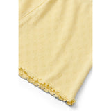 COPENHAGEN COLORS Pale Yellow Pointelle Heart Shorts
