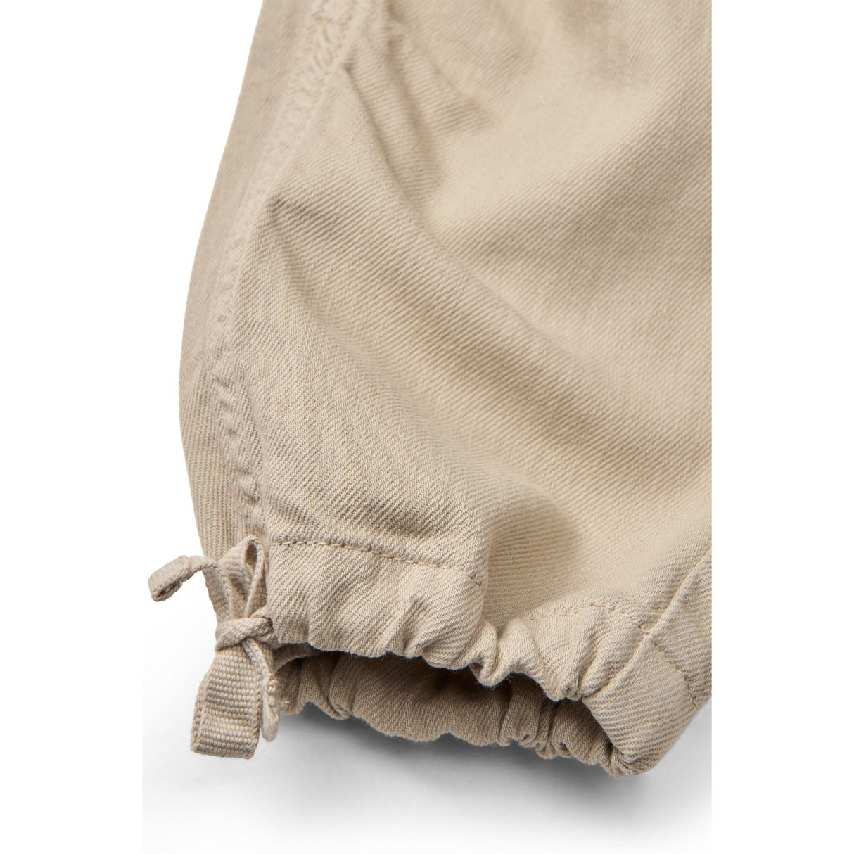 COPENHAGEN COLORS Beige Twill Baggy Byxor W. Pockets