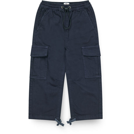 COPENHAGEN COLORS Navy Twill Baggy Byxor W. Pockets