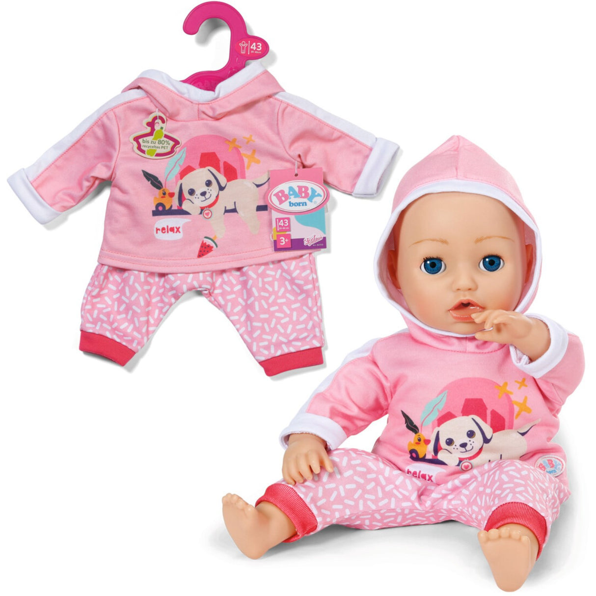 BABY Born Jogging Dräkt Pink 43cm