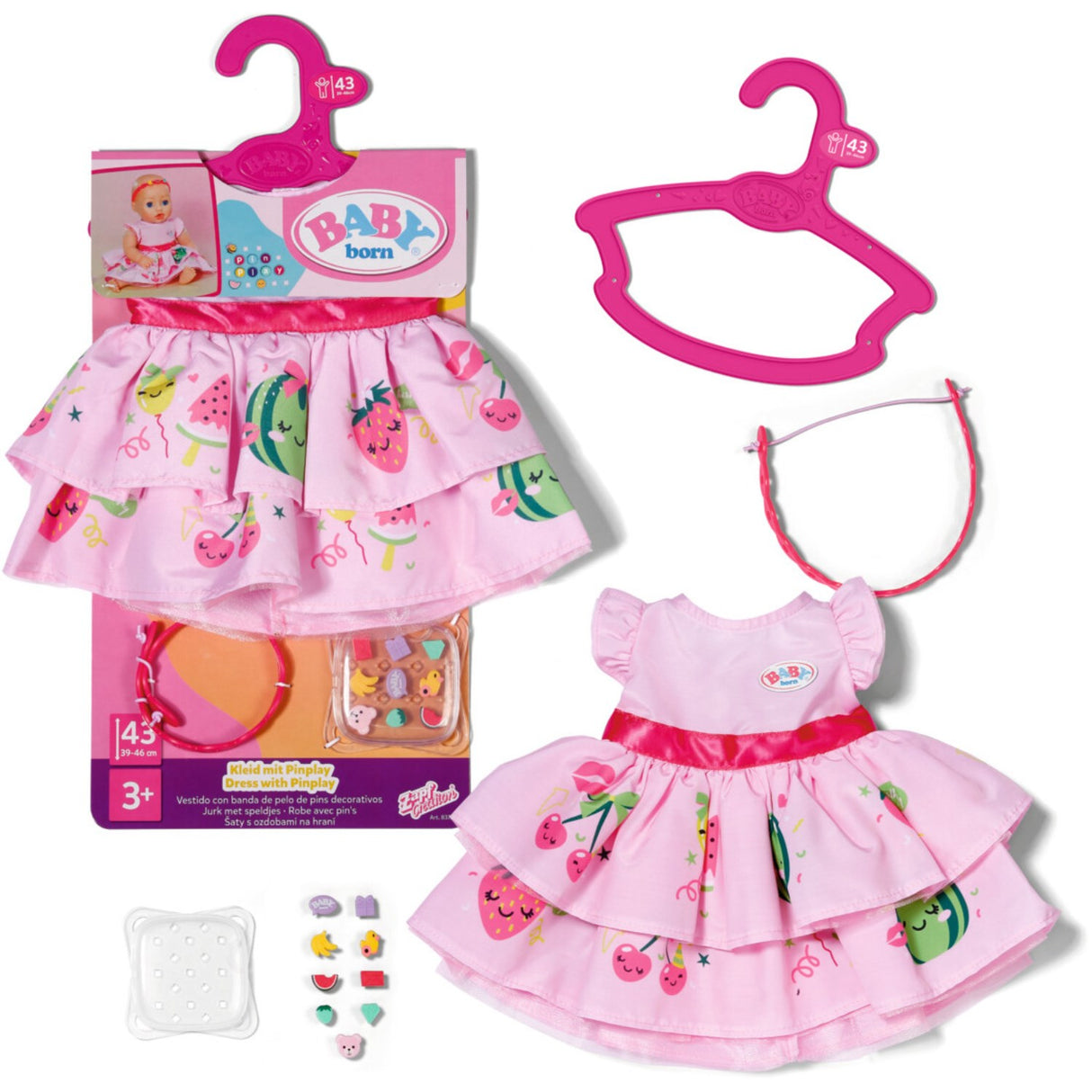 BABY Born Klänning With Pinplay 43cm