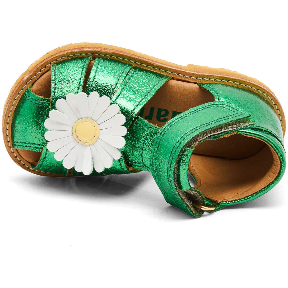 Bisgaard Green Metallic Kaia Sandal