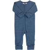 Joha Blue Melange Onesie 2-i-1 M. Fødder