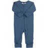 Joha Blue Melange Onesie 2-i-1 M. Fødder