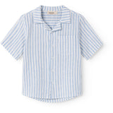 MarMar Cotton Linen Surf Blue Stripe Tage Skjorta