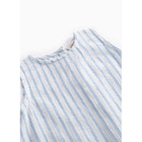 MarMar Cotton Linen Surf Blue Stripe Roventa S Romper
