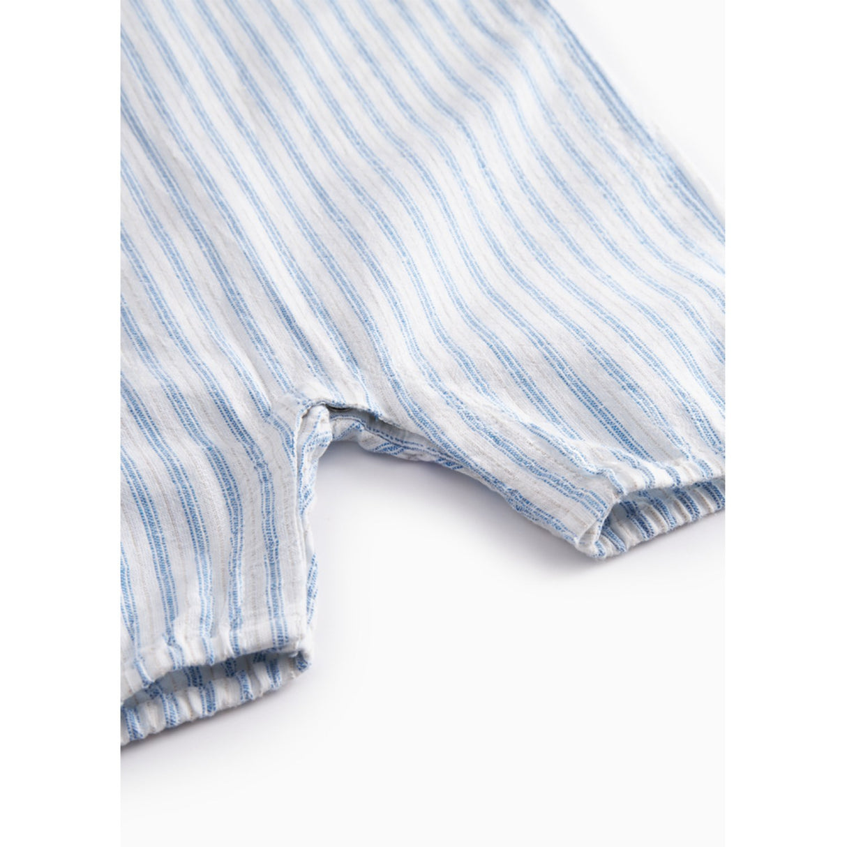 MarMar Cotton Linen Surf Blue Stripe Roventa S Romper