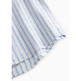 MarMar Cotton Linen Surf Blue Stripe Tage Skjorta