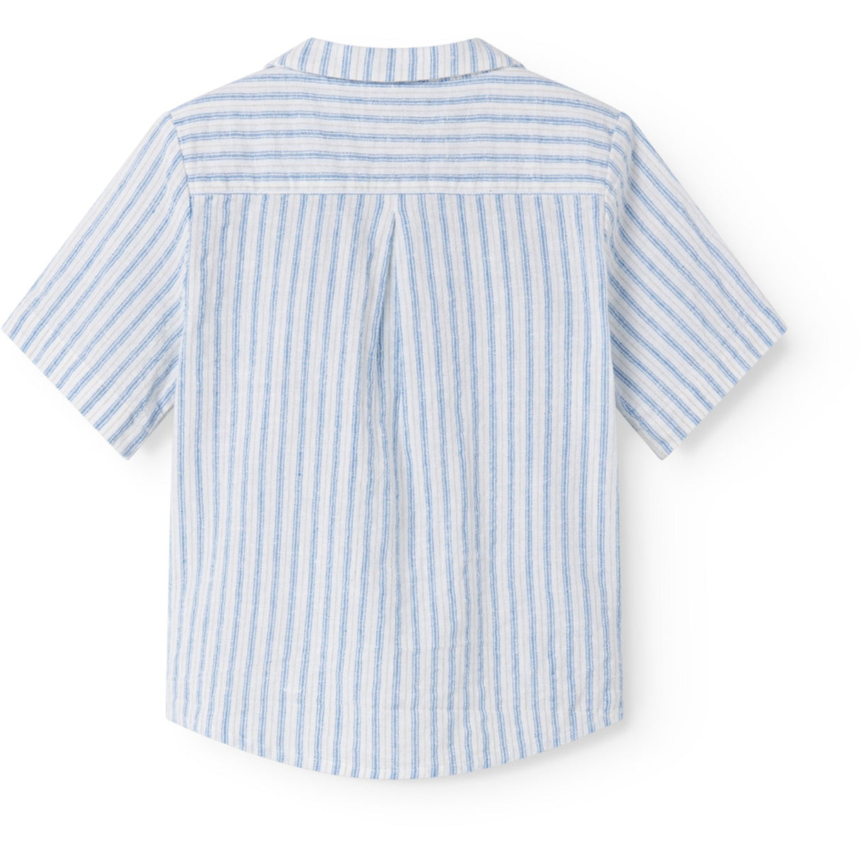 MarMar Cotton Linen Surf Blue Stripe Tage Skjorta