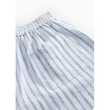MarMar Cotton Linen Surf Blue Stripe Pinon Shorts